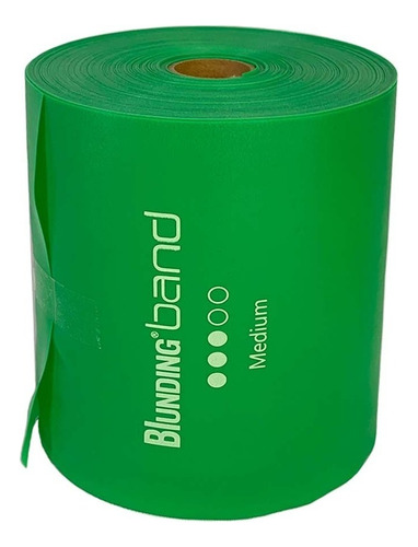 Banda Elástica Ejercicios Rollo De 45 Mts Verde Blunding