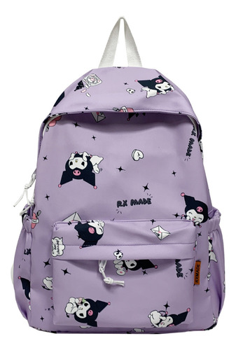 Aehoy Mochila Kuromi Bolso Escolar Para Niñas De Gran Capaci