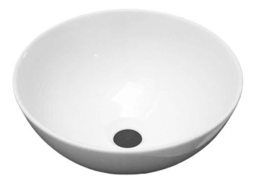 Imagen 3 de 9 de Bacha De Apoyo De Porcelana Blanca, Loza 32 Cm