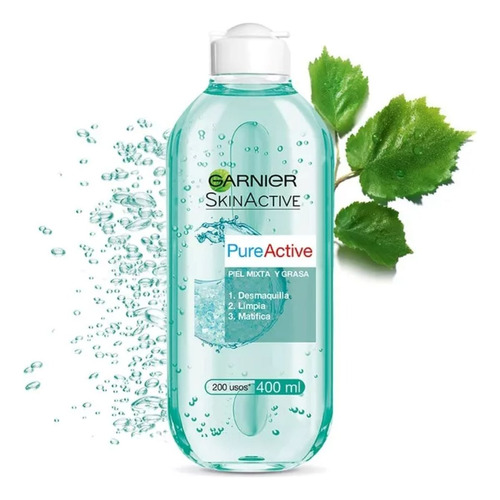 Garnier Agua Micelar Pure Active Piel Mixta A Grasa X400ml