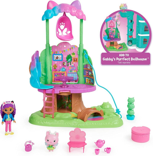Imagen 2 de 4 de Gabby's Dollhouse Casita Del Arbol Garden Treehouse Playset