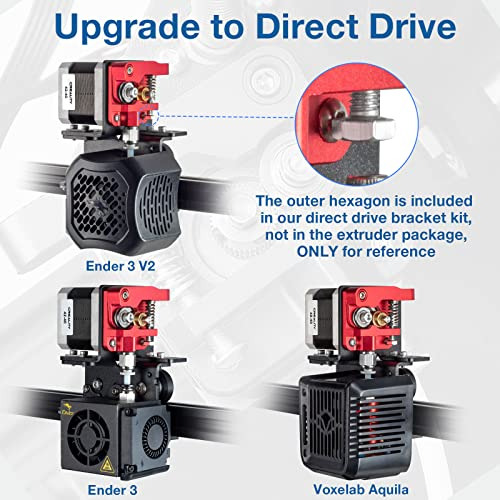 Ender 3 Extruder Metal Mk8 Drive Feeder With Bowden Ptf...