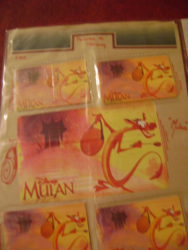 Tarjeta Telefonica Disney Colec Mulan 4 Serie F 107 Usada 1