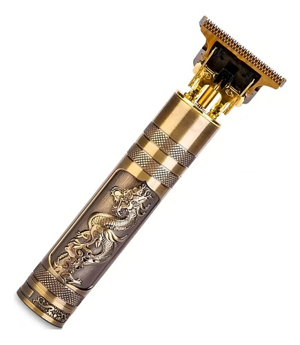 Maquina De Cortar Cabelo Acabamento Profissional Cor Dourado 110v/220v