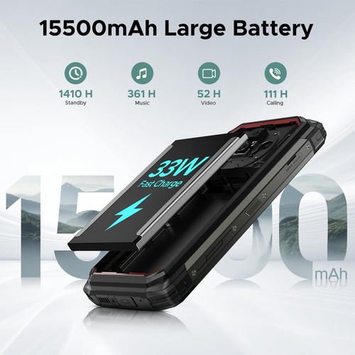 Smartphone Doogee Fire 6 Power Rugged 20gb+256gb 50mp Androi