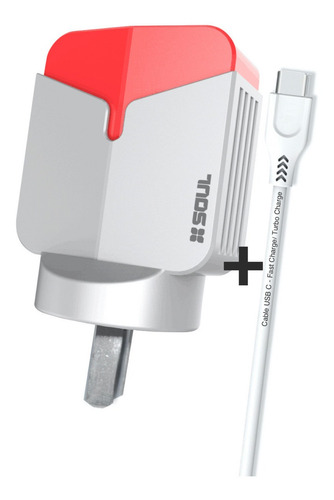 Imagen 4 de 9 de Cargador Turbo Carga Rapida Usbx3 Pared Qualcomm 3 Universal