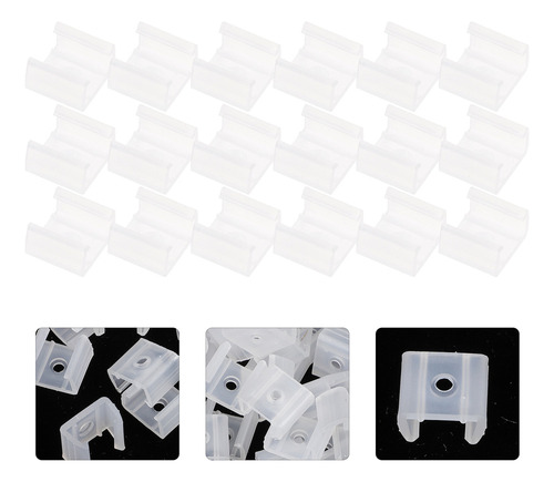 2025 Clips De Luz Led, Soporte Led De Silicona, 100 Unidades