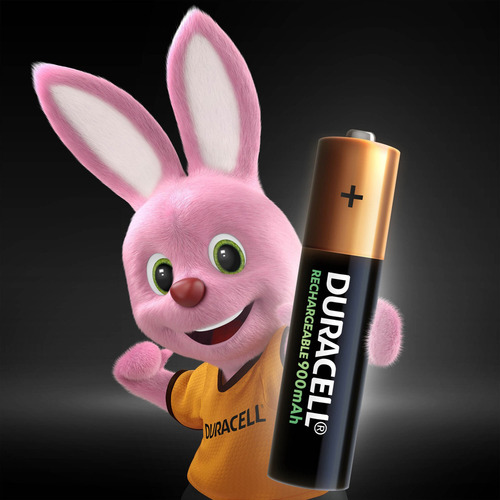 Pilha Recarregável Aaa Palito 900mah Duracell 4 Unidades
