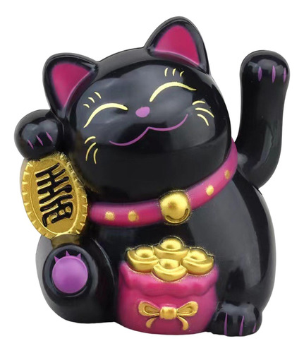 Gato De Dibujos Animados Con El Adorno De Feng Shui Del