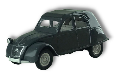 Miniatura Citroën 2cv Az 1959 1/54 Edição De Colecionador Or Cor Preto