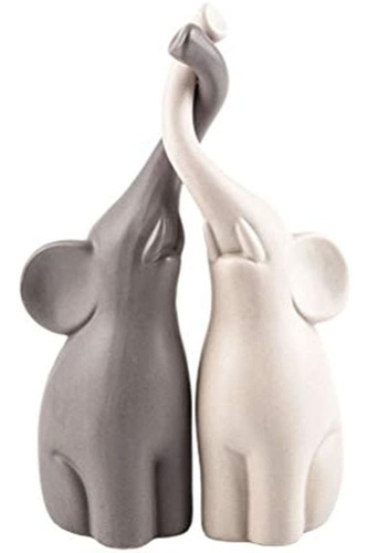 Vosarea 2 Pares De Esculturas De Parejas De Elefantes Figura