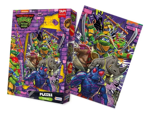 Puzzle Tortugas Ninjas 70 Piezas Tapimovil  