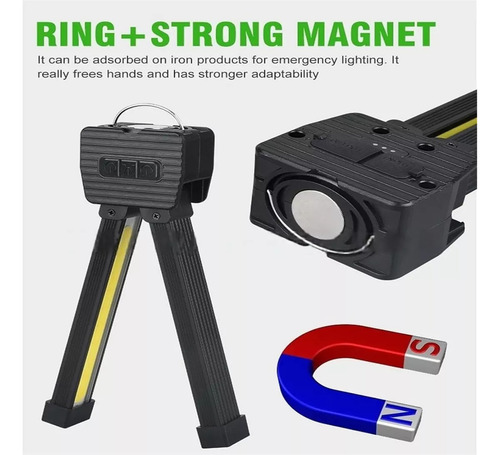 Lámpara De Gimnasio Para Posar, Linterna Led Magnética Con G