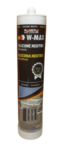 Silicona Neutra Transparente Anti Hongo Albañilería 280ml