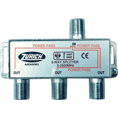 Derivador Splitter Coaxil 3 Vias 5-2050 Mhz E8072