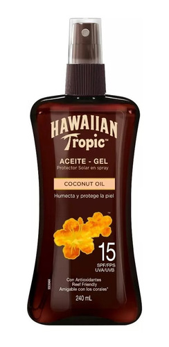 Hawaiian Tropic Aceite Protector Solar En Spray Spf15  240ml