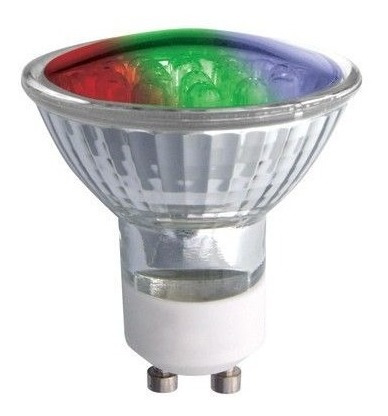 Bombillo Dicroico Gu10 Led  3.5w 110v Rgb Evergreen .6503136