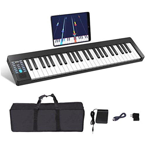 Konix 49 Key Piano Keyboard, Portable Touch Sensitive Keyboa