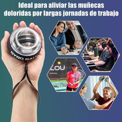 Pulso, Bola Giroscópica, Ejercitador De Pulso Con Bola Giros