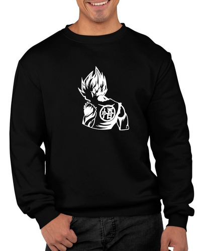  Poleron Cuello Redondo Goku Super Saiyan Drangon Ball Z Anime 