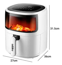 Comprar Freidora Sin Aceite Nappo Digital Táctil 5.7 Litros Visor Color Blanco