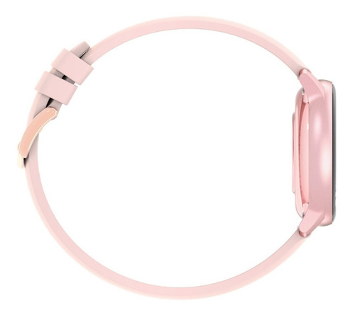 Imagen 4 de 4 de Smartwatch Imilab W11L 1.09" caja de aleación de aluminio rosa, malla rosa de silicona