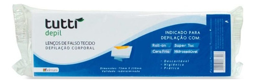 Lenço De Falso Tecido Para Depilação Tutti Depil 100 Folhas