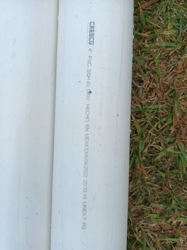Tubo Pvc / Cresco / 6 Mts / 4 Pulgadas / Ced. 40