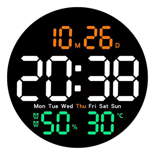 Reloj De Pared Digital Reloj Despertador Digital Multicolor
