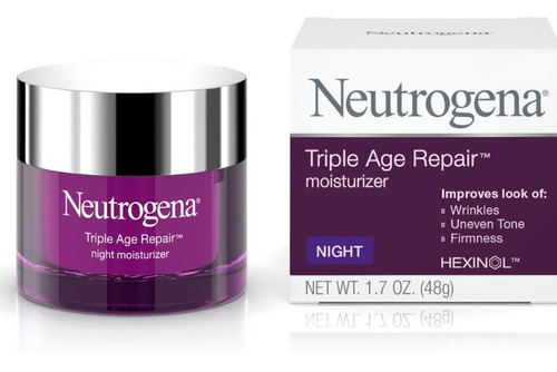 Crema facial nocturna antiarrugas Neutrogena Triple Age Repair
