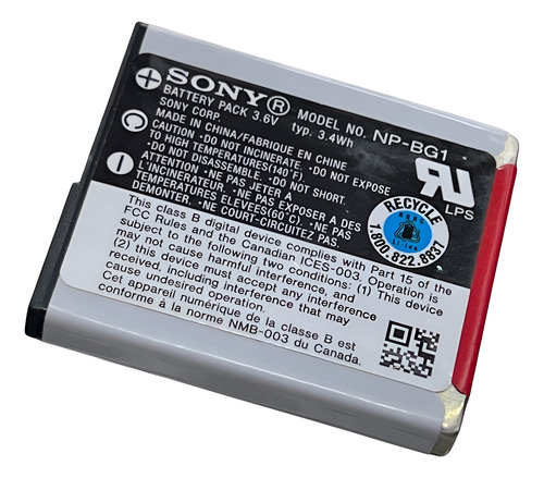 Np-bg1 Sony (910mah) Demo