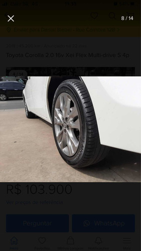 Imagem 6 de 14 de Toyota Corolla 2019 2.0 16v Xei Flex Multi-drive S 4p