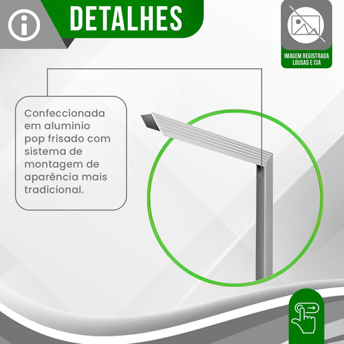 Lousa Quadro Branco 120x90 + 4 Canetas + 1 Apagador +