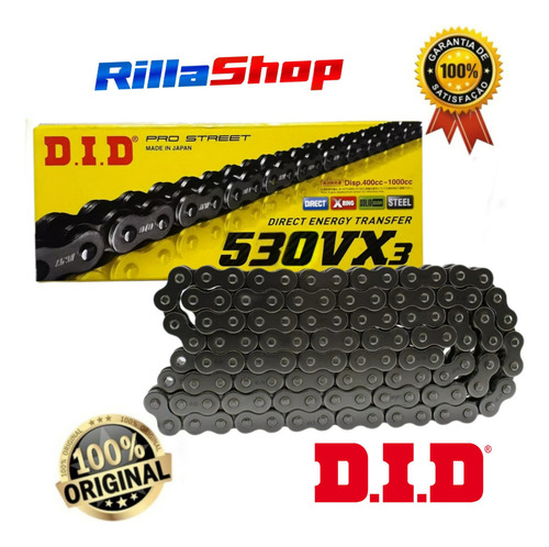 Kit Relação Did 530 Vx3 116l Durag 45/15 Gsx 750 F 1999