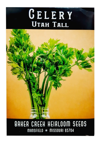 Baker Creek Heirloom Seeds Celery / Apio Utah 200 Semillas