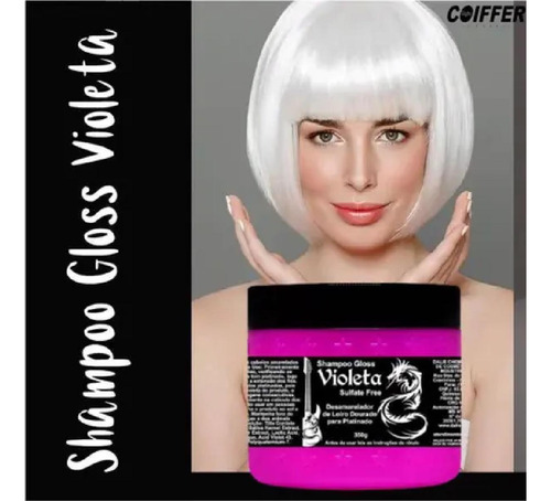 Shampoo Gloss Violeta Coiffer - Limpa E Hidrata 350g