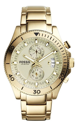 Relógio Fossil Ch2974/4dn Cor Da Correia Dourado Cor Do Bisel Dourado Cor Do Fundo Dourado