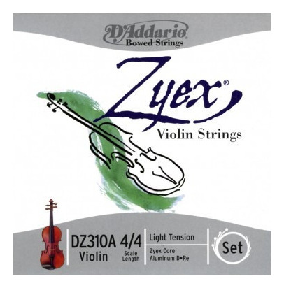 Encordado Cuerdas Violin Daddario Dz310a 4/4l Zyex Aluminio 
