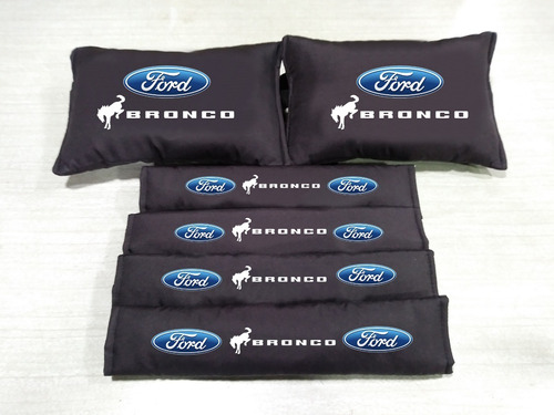 4 Forros Cinturon Seguridad Ford Bronco 2 Almohadillas