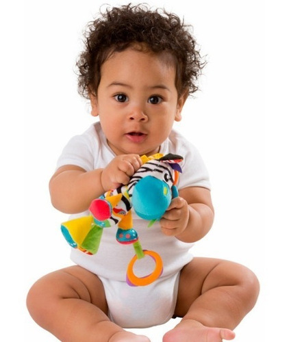 Imagen 3 de 7 de Peluche Colgante Mordillo Bebe Playgro Zoe Zebra Munchimal