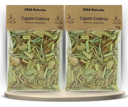 2 Pacotes Chá De Capim Colônia-autêntico Natural P Chá