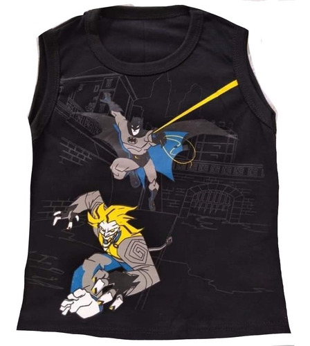 Imagem 6 de 10 de 1 Camiseta Verão Regata Infantil Personagens Heróis