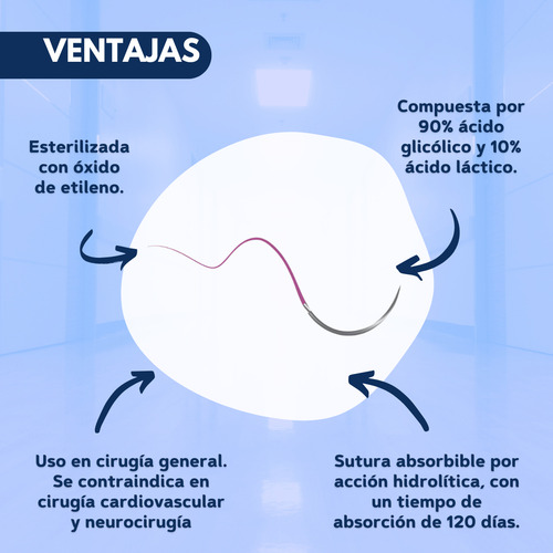 Vicryl Pga 0 -ag De 40 Mm 1/2 Circ Redondo De 90 Cm Able