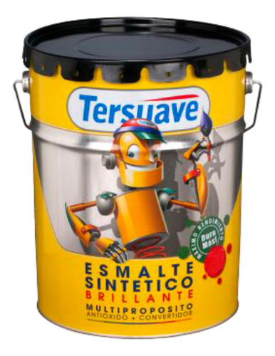 Esmalte Sintético Brillante Convertidor y Antióxido Tersuave 20L Color Verde Inglés