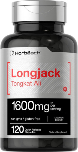 Oferta! Horbaach Tong Kat Ali 1600mg 120 Cap Potencia Maxima