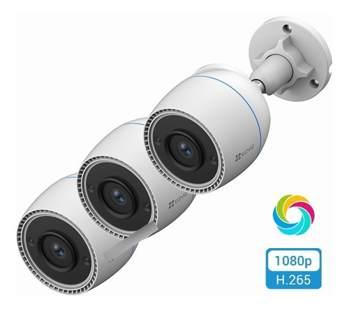 Câmera de segurança Ezviz C3N 2.8mm CV310 com resolução de 2MP visão nocturna incluída branca