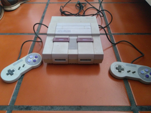 Snes Nintendo Original Funcionando 2 Controles