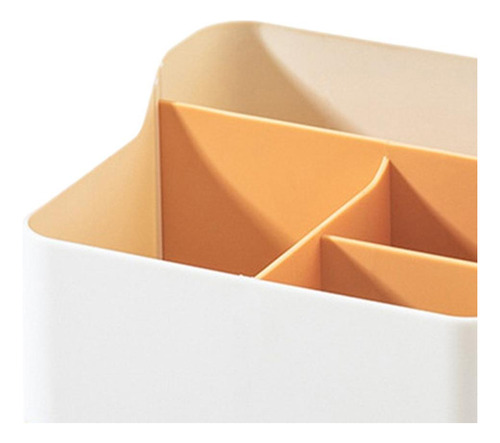 Caja De Almacenamiento De Plástico Multiusos Naranja