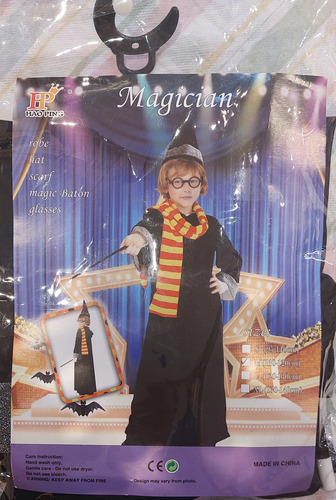 Disfraz De Mago Harry Potter Para Niño