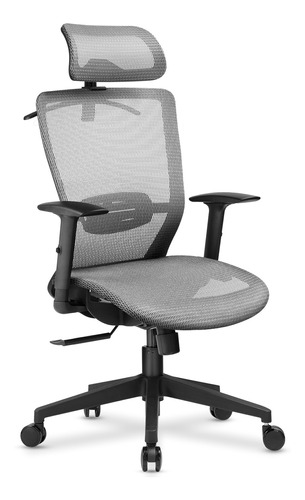 Silla De Oficina Ergonómica En Malla Con Reposabrazos,